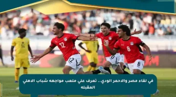 في لقاء مصر والأحمر الودي.. تعرف على ملعب مواجهة شباب الأهلي المقبلة